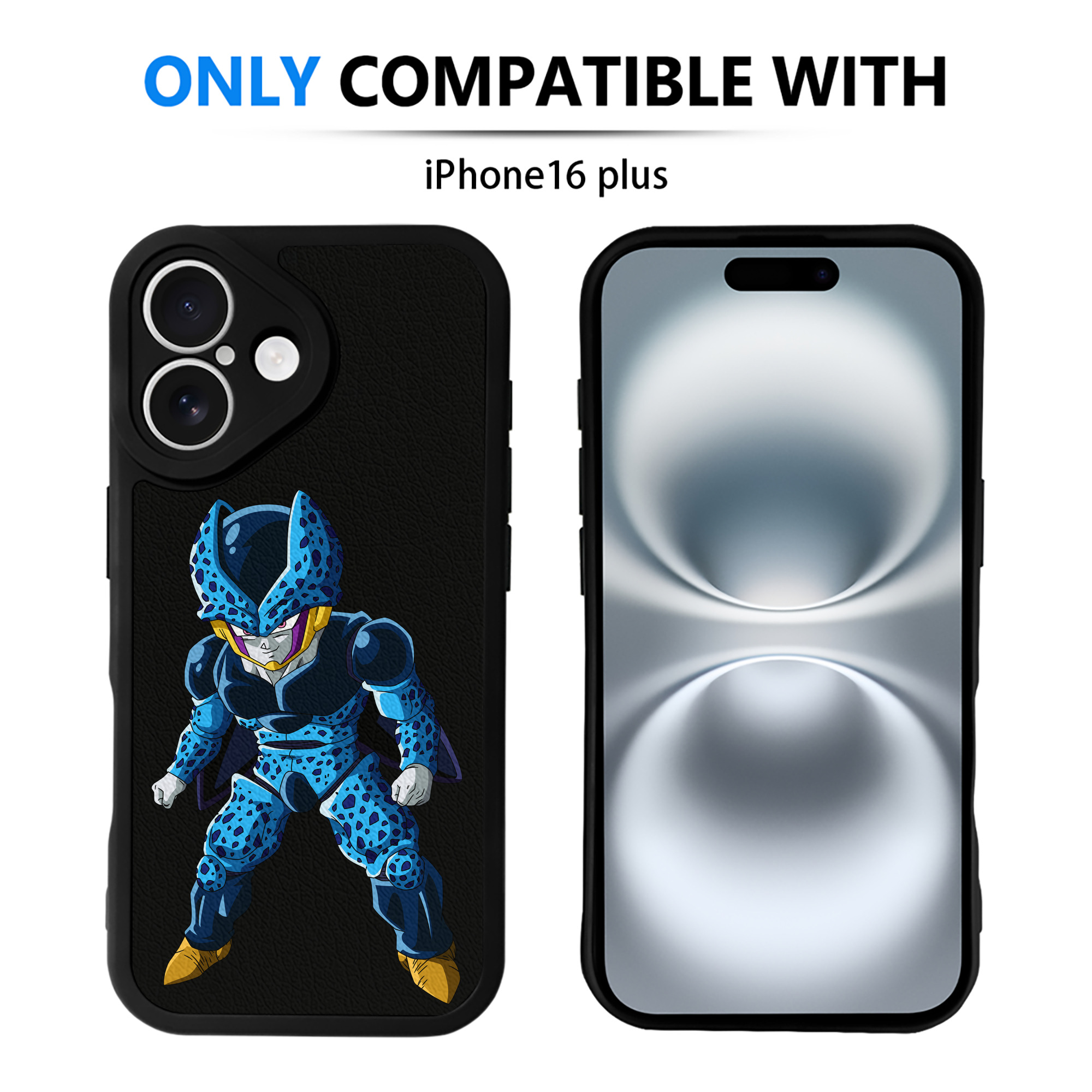 （画像用） ドラゴンボール セル DRAGON BALL Cell 【iPhone 16シリーズ対応】シリコンスマホケース（レザー調） 材質：シリコン